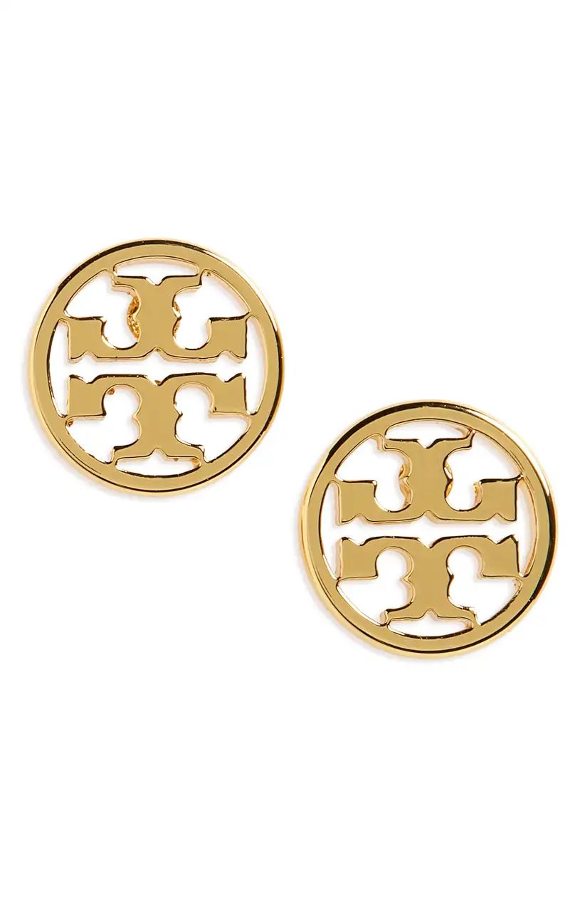 Tory Burch Circle Logo Stud Earrings | Nordstrom