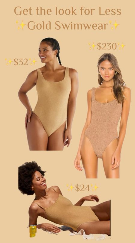 Shine this summer with gold swimsuits! These all come in multiple colors and linked several plus size options as well. 
…………..
walmart swimsuit walmart new arrivals swimsuit under $50 swimsuit under $25 aerie swimsuit aerie sale aerie finds revolve finds revolve swim anthropologie swim one piece swimsuit gold swimwear shimmer swimsuit shimmer swimwear modest swimsuit revolve dupe anthropologie dupe anthropologie swimsuit swimsuit under $100 beach look resort look summer outfit summer trend beach swimsuit pool day essentials aerie sale 

#LTKSaleAlert #LTKSwim #LTKPlusSize