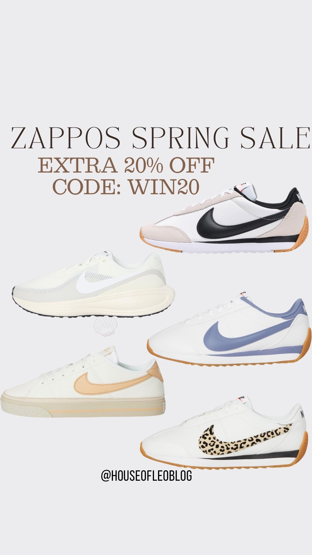 Zappos code WIN20. Nike sneakers.

#LTKSaleAlert