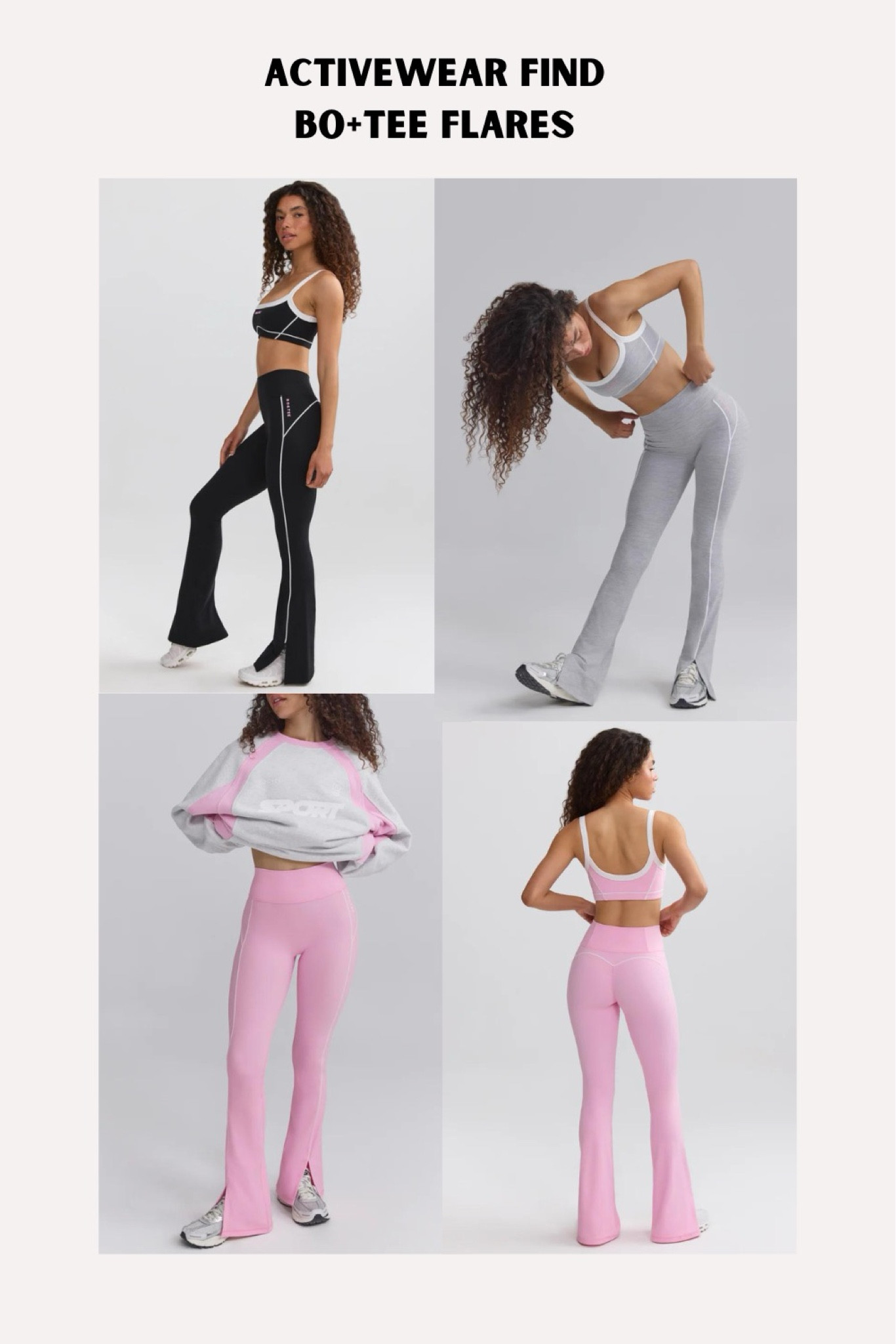 I’m obsessed with these flare leggings from Bo+Tee. I could see myself wearing these to the gym or to run errands 💖💞

#LTKfitness #LTKfindsunder100 #LTKActive