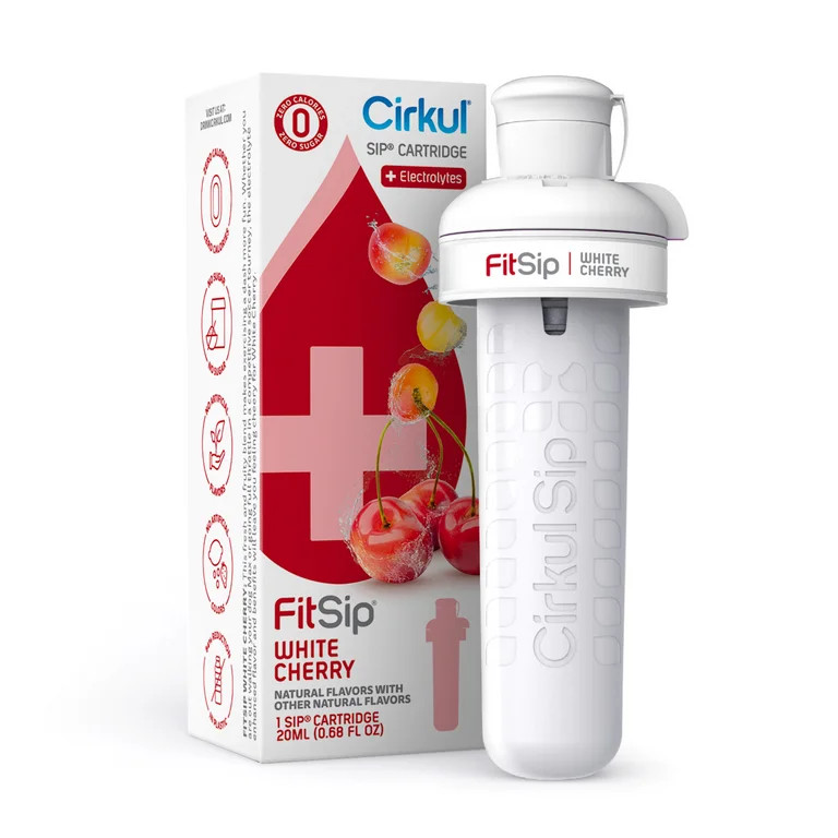 Cirkul FitSip White Cherry Flavor Cartridge, Drink Mix, 1-Pack | Walmart (US)