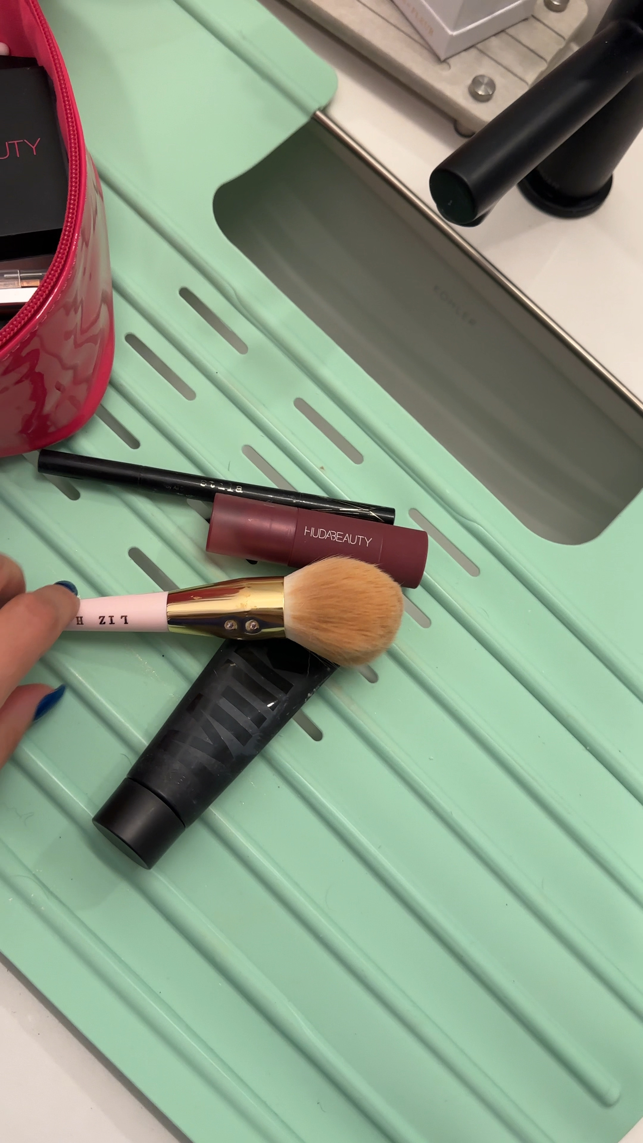 Loving this Sink cover when doing my makeup! It gives me a lot more counter space to spread out all my Products, without dropping anything into a Sink! 

Follow my shop @Nardinemarie on the @shop.LTK app to shop this post and get my exclusive app-only content!

#LTKHome #LTKBeauty #LTKWatchNow