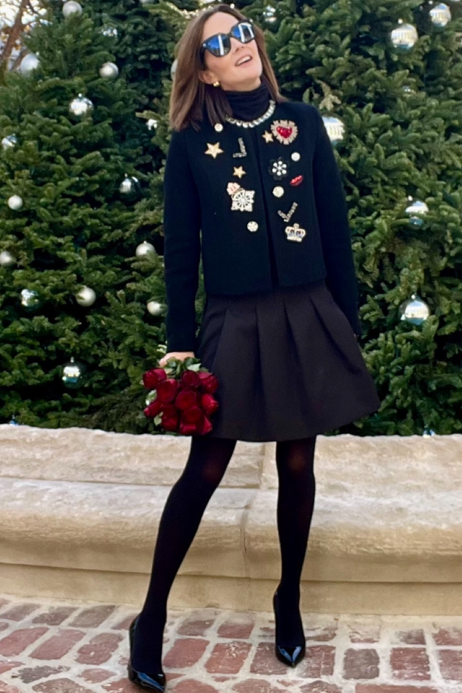 Everyone needs a statement jacket! Absolutely love this jacket. The patches, the embroidery, the detail! It’s insane! With jeans ….so easy! 
Style Tip: Buy one statement/cropped/bomber jacket and make it a vintage! They always come
back around! 

#LTKover40 #LTKstyletip #LTKHoliday