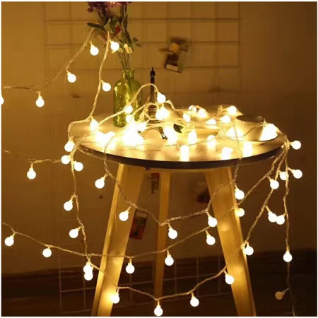 LED String Lights, 19.68FT 40LED Ball String Lights Indoor/Outdoor Waterproof Decorative Light, B... | Walmart (US)