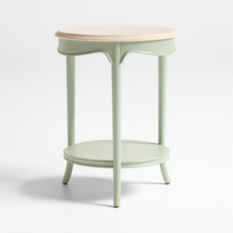 Collins Round Nursery Side Table by Jake Arnold + Reviews | Crate & Kids | Crate & Barrel