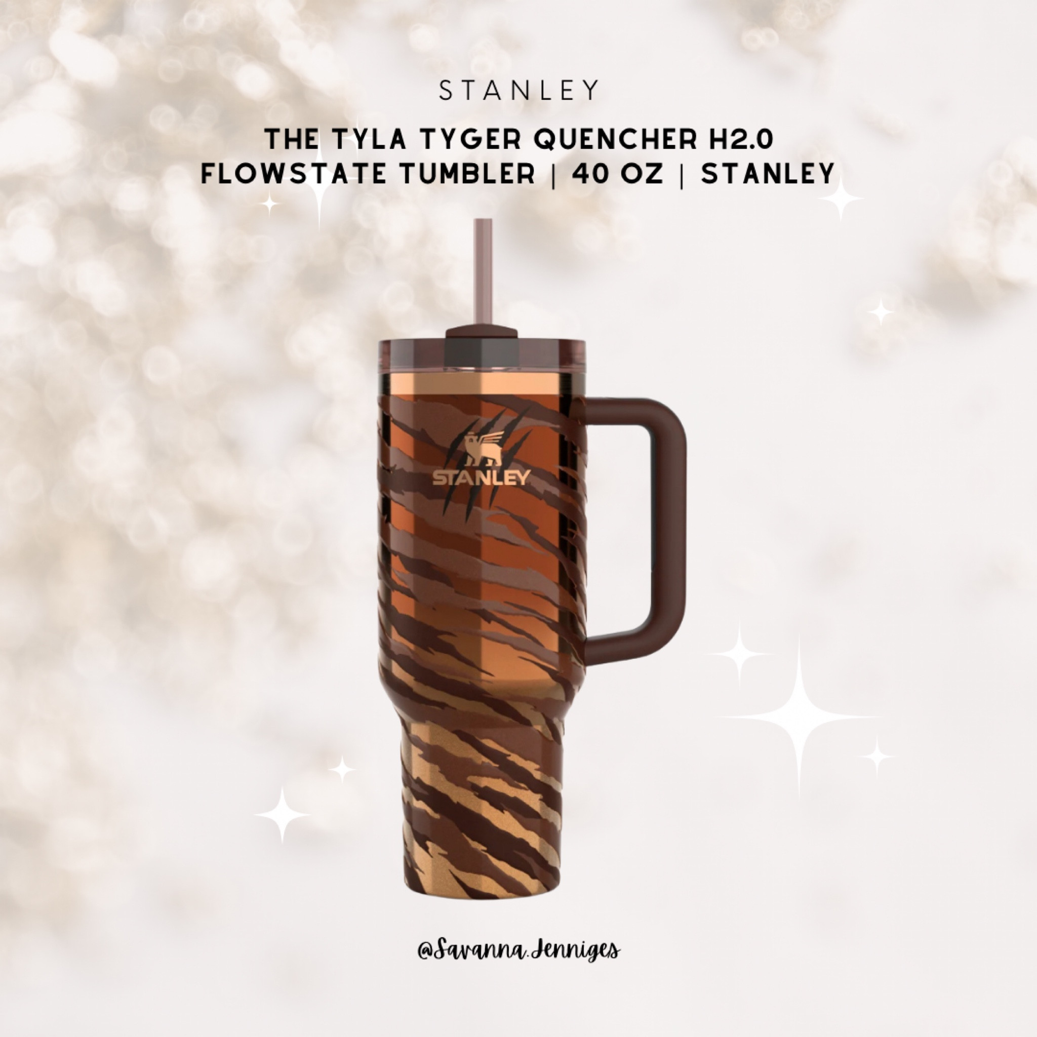 New The Tyla Tyger Quencher H2.0
FlowState™ Tumbler | 40 OZ | Stanley Releasing 11.26 

#LTKTravel #LTKCyberWeek #LTKSeasonal