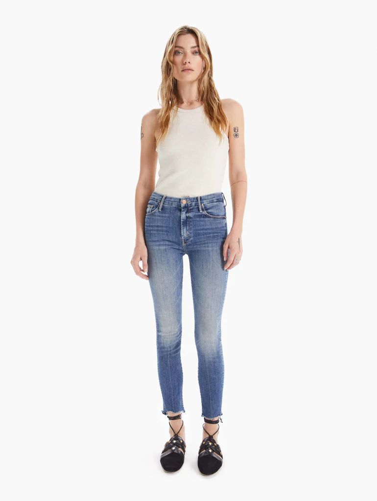 The High Waisted Looker Ankle Fray | Mother Denim