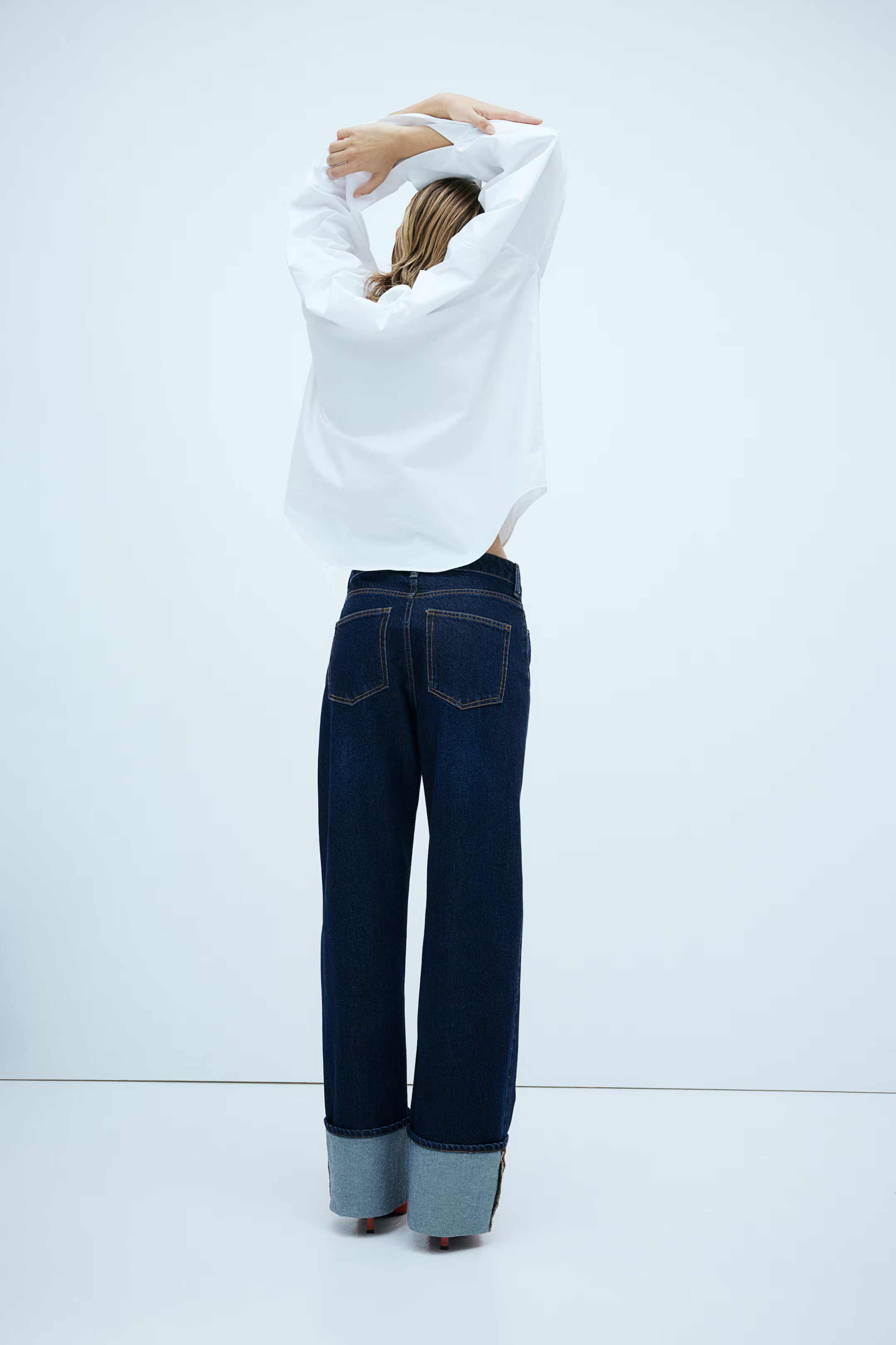 Straight Turn-up Jeans | H&M (DE, AT, CH, NL, FI)