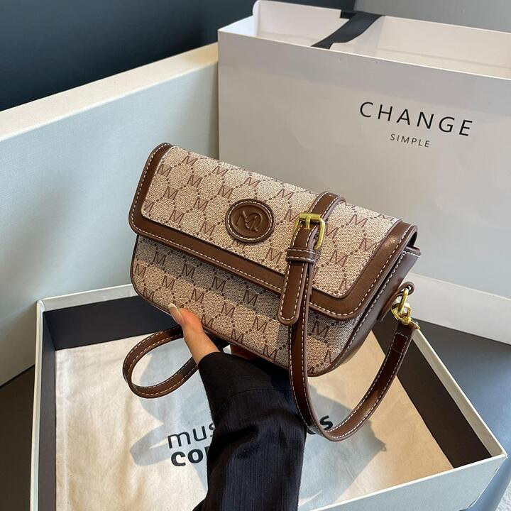 2023 Neue modische High End Monogramm Unterarmtasche, einzelne Umhängetasche, Umhängetasche, Ha... | SHEIN