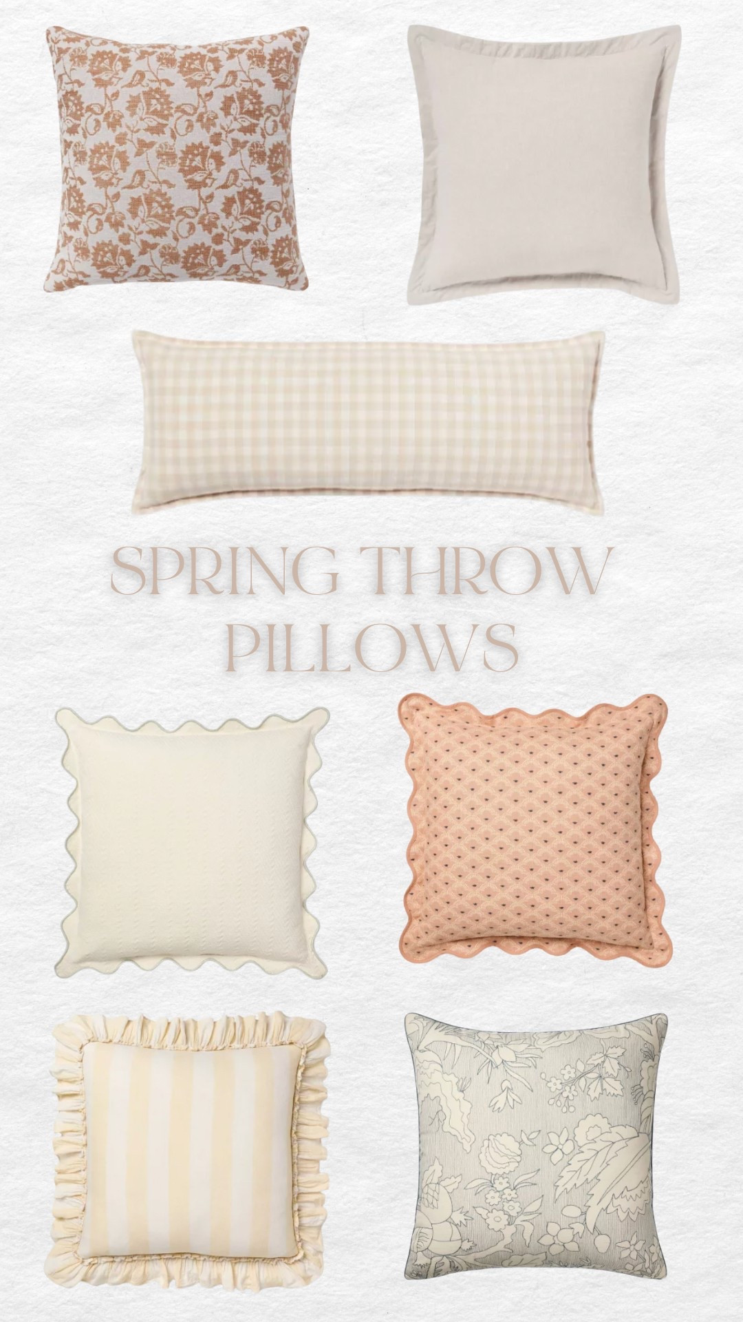 Spring throw pillows! 

Throw pillows/ home decor/ spring home decor/ target home decor 



#LTKHome #LTKSeasonal