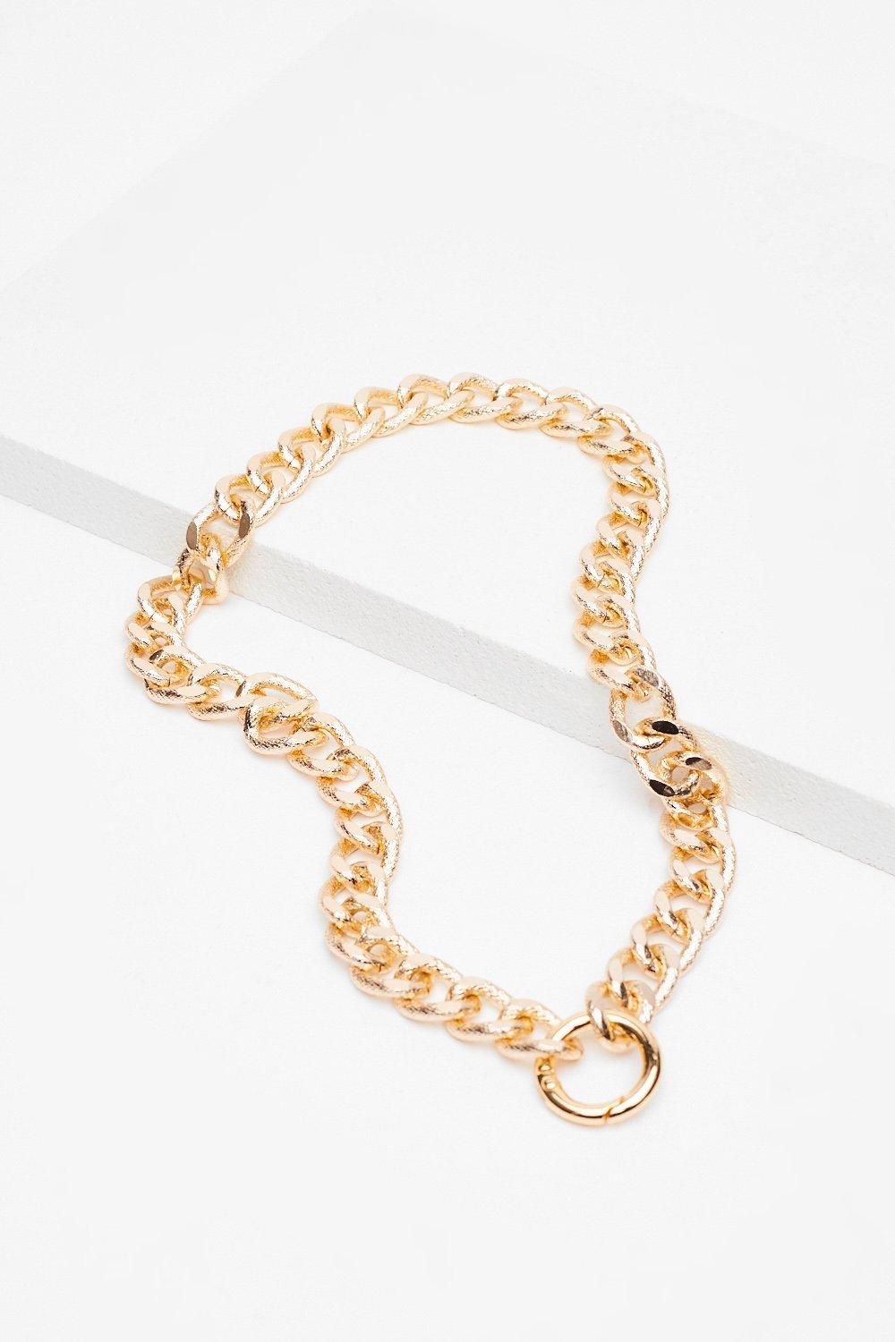 Womens Chunky Chain Long Necklace - Gold | NastyGal (US & CA)