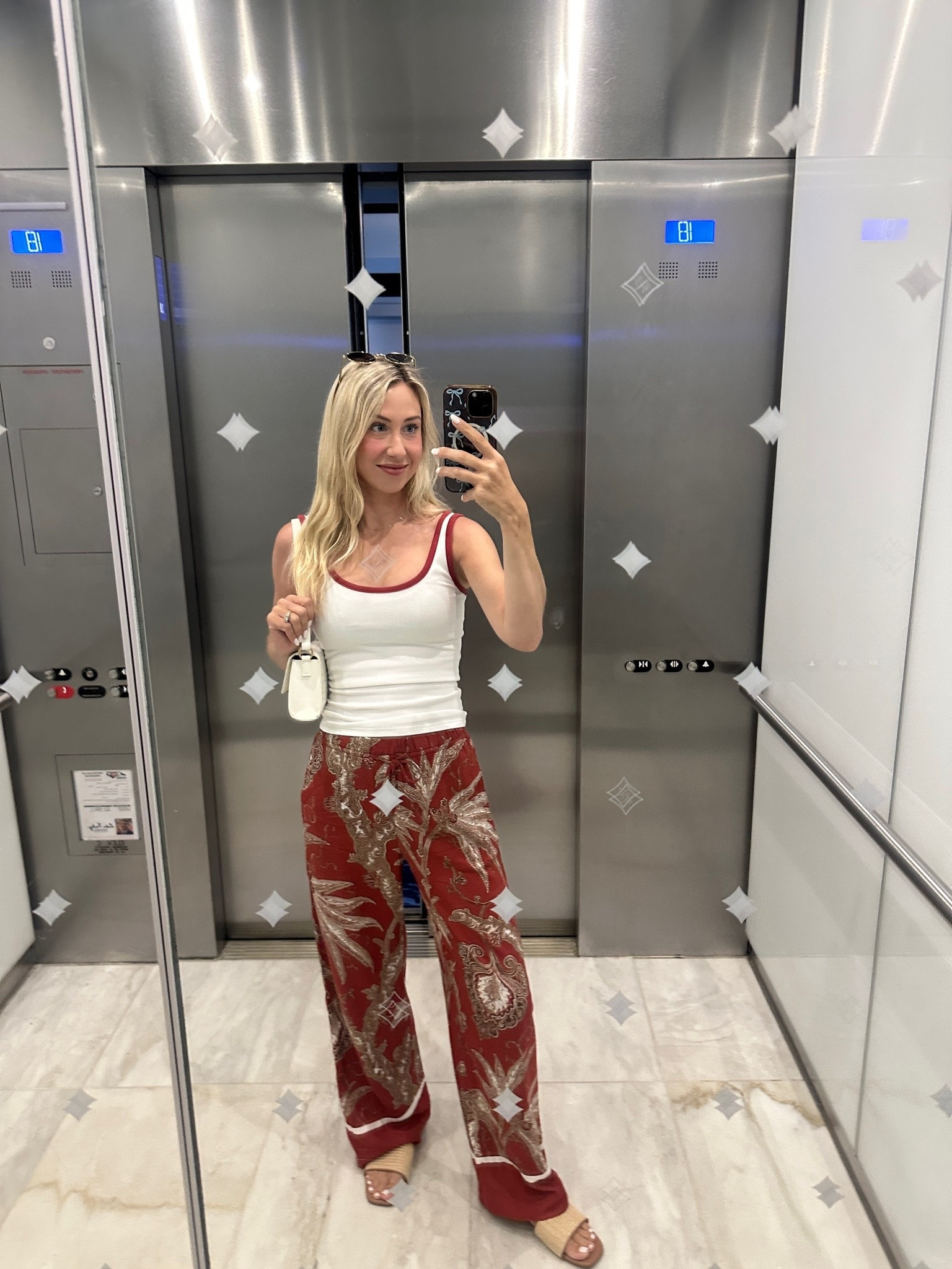Y’all were obsessed with these pants on my stories! They are easy and breezy for summertime to pull on with the drawstring. ￼ The pants are lightweight and come in other options if you aren’t feeling this print! I also linked the polkadot ones that I saw in store and really wanted to. (Similar style) ￼ sizing wise I am wearing an extra small and size down from my normal size. However, sometimes I do in this brand!! The slides fit true to size! #summerpants #summershoes

#LTKootd #LTKdayinmylife