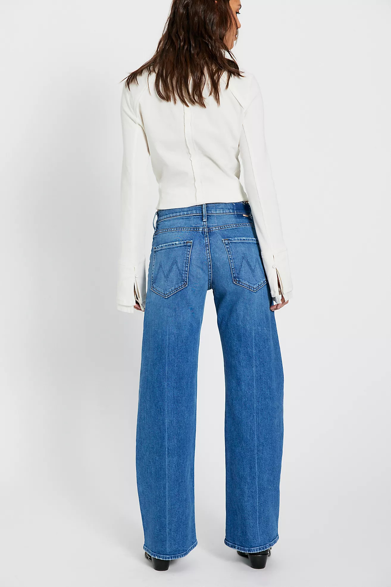 MOTHER The Mid-Rise Lasso Sneak Jeans | Free People (Global - UK&FR Excluded)