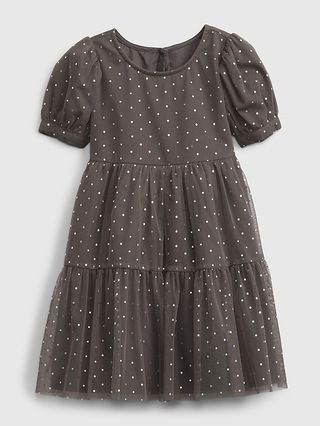 Toddler Tiered Polka-Dot Print Dress | Gap (US)