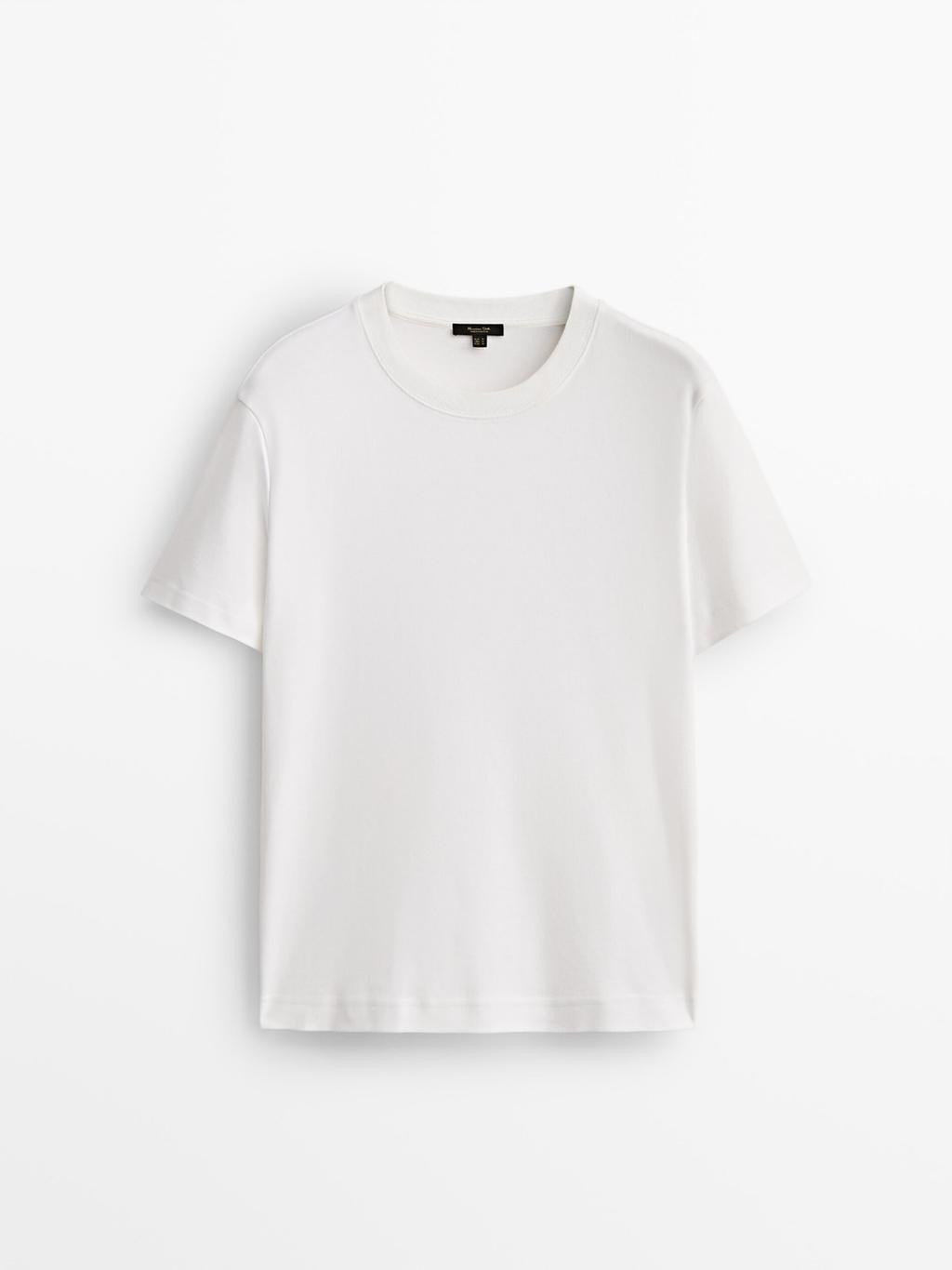 100% cotton short-sleeved T-shirt | Massimo Dutti UK