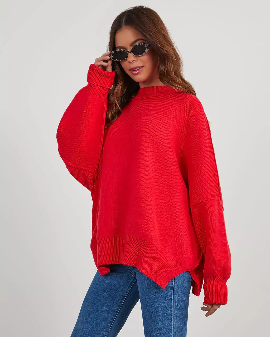 Elouise Knit Oversized Pullover Sweater – VICI