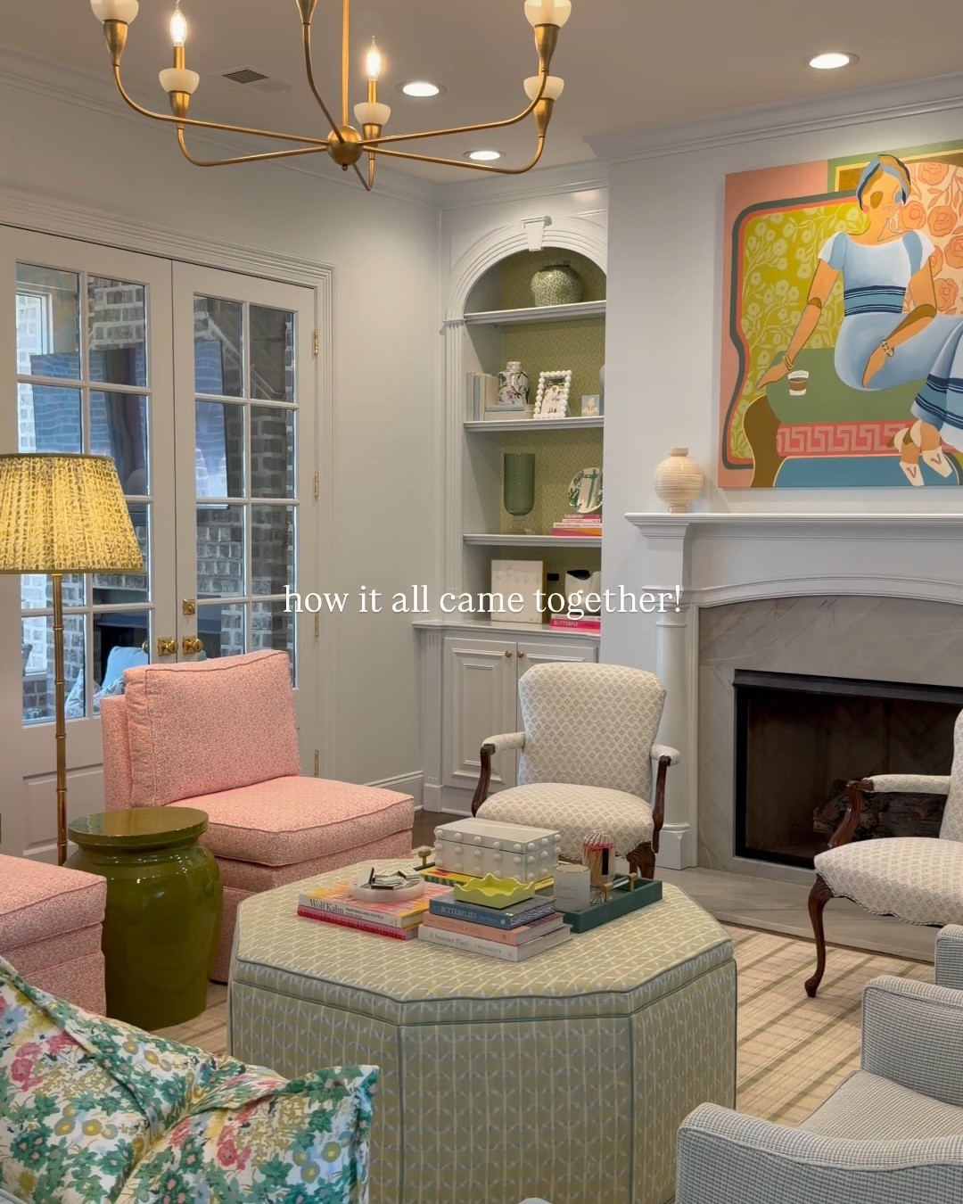 Living room wallpaper is the celery isle of the sky paper by Carleton v! I linked similar below 🤍

#LTKHome
