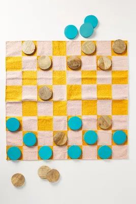 Colorblocked Checkers Game | Anthropologie (US)