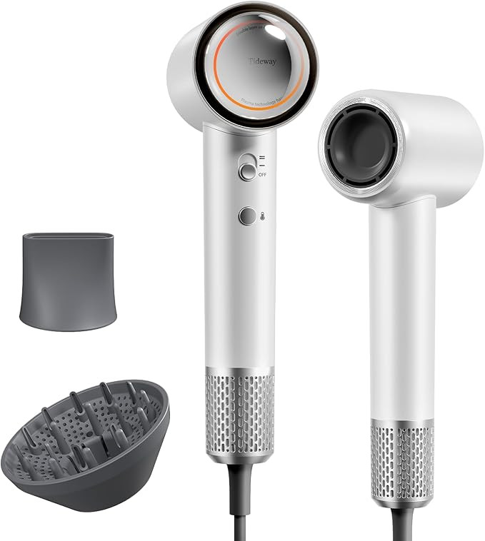 Tideway Hair Dryer Professional High-Speed Ionic Blow Dryer 110,000 RPM, Compact Hair Dryer with ... | Amazon (US)