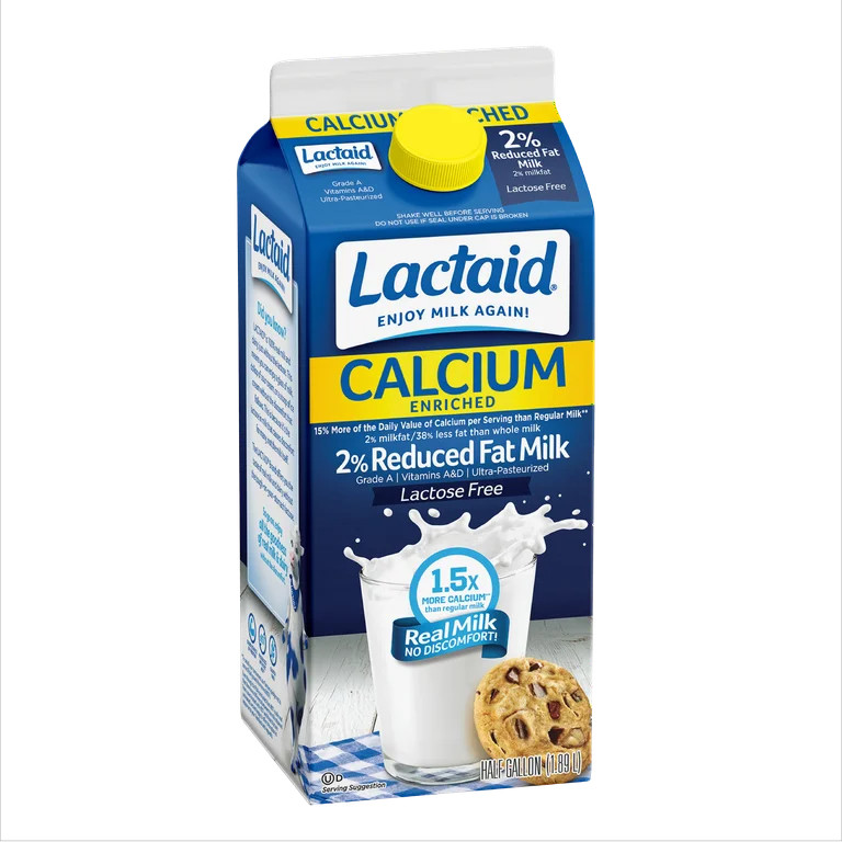 Lactaid 2% Reduced Fat Milk, Calcium Enriched, 64 oz | Walmart (US)