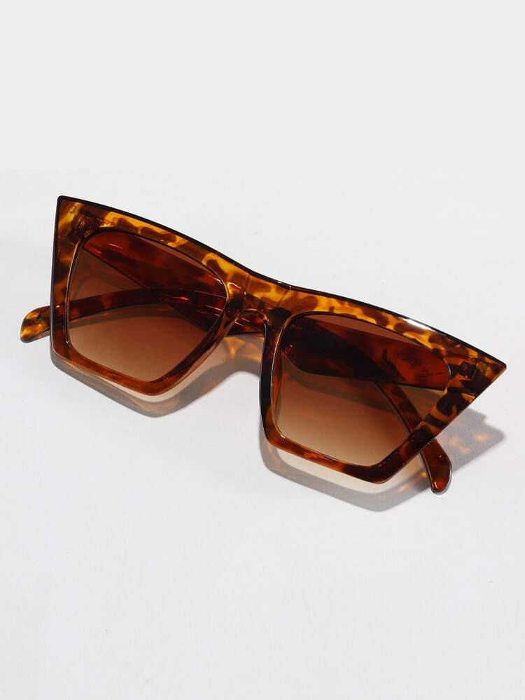 Tortoiseshell Frame Tinted Lens Fashion Glasses | SHEIN