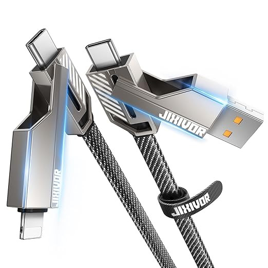 [One is Enough] 4-in-1 Compatible with USB C to Lightning Cable, 65W High-Speed Charging & Fast D... | Amazon (US)