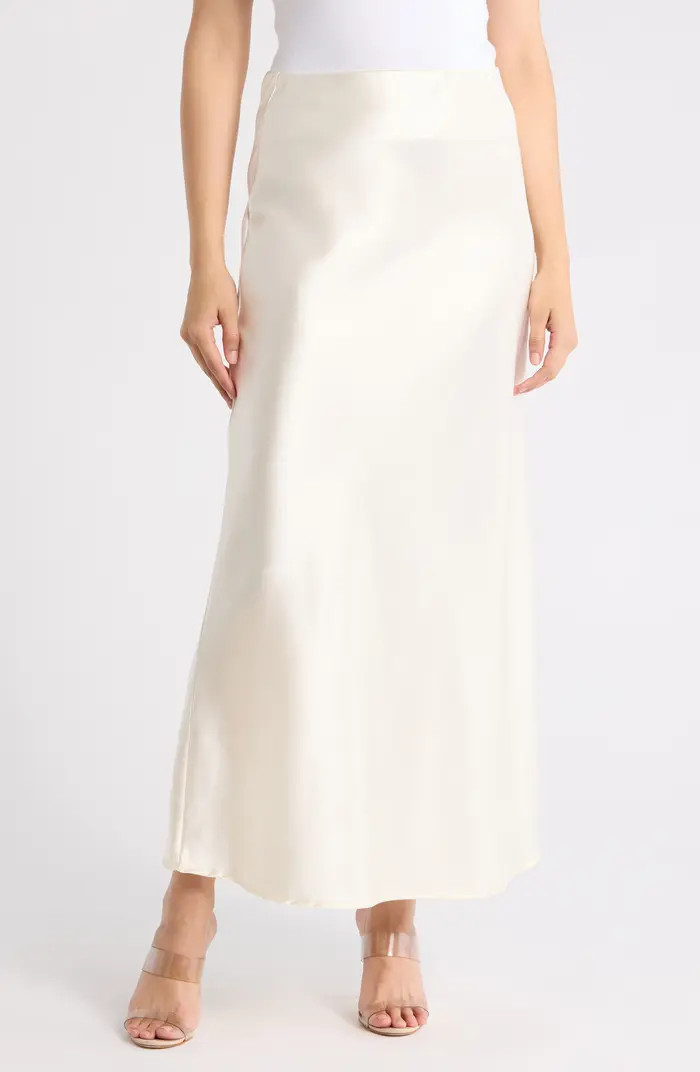 Satin A-Line Skirt | Nordstrom Rack
