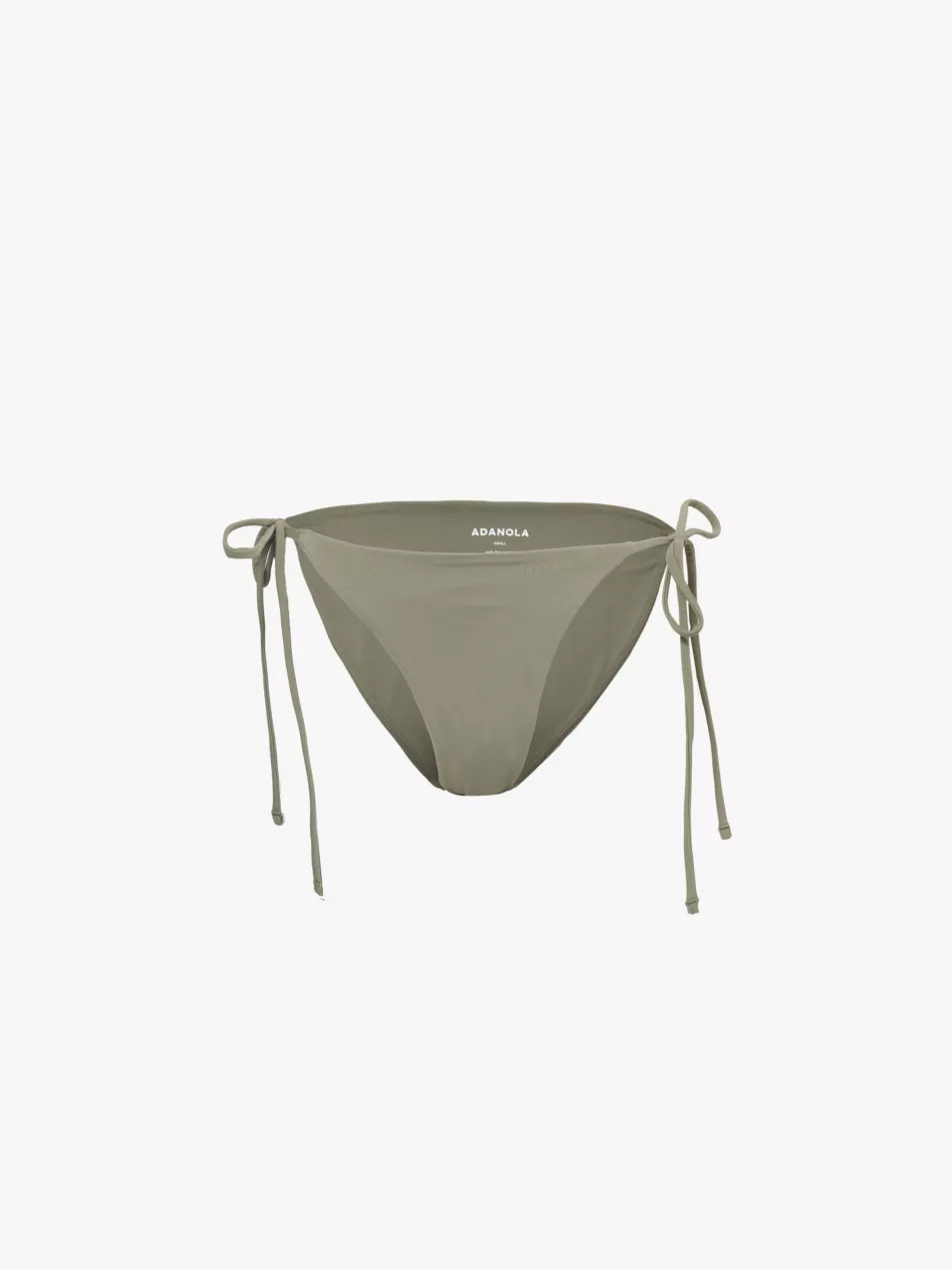 Tie-side mid-rise bikini bottoms | Selfridges