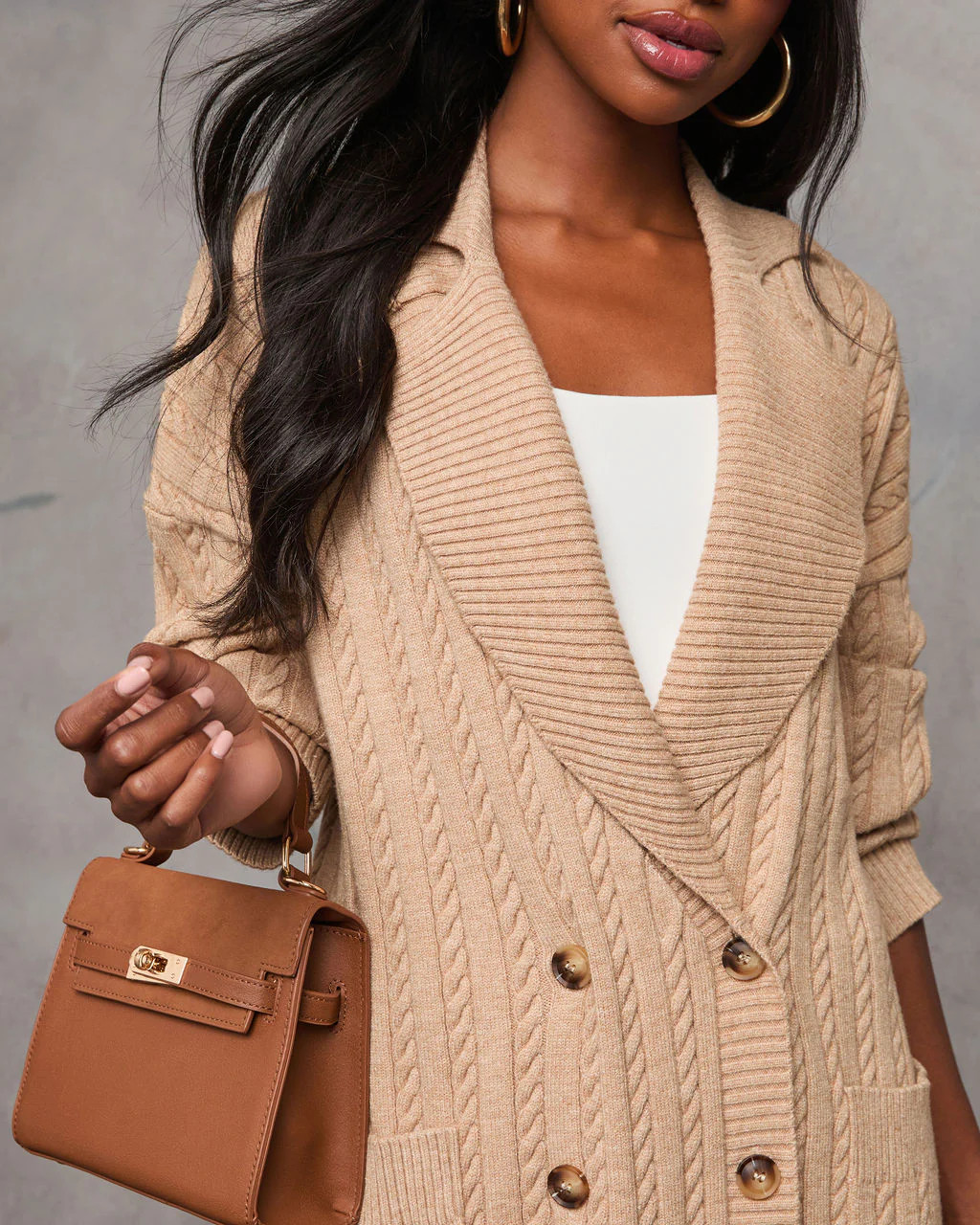 Cuddle Me Double Breasted Knit Sweater | VICI