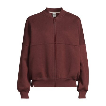 Avia Women's Fleece Bomber Zip-Up Sweatshirt, Sizes XS-XXXL | Walmart (US)