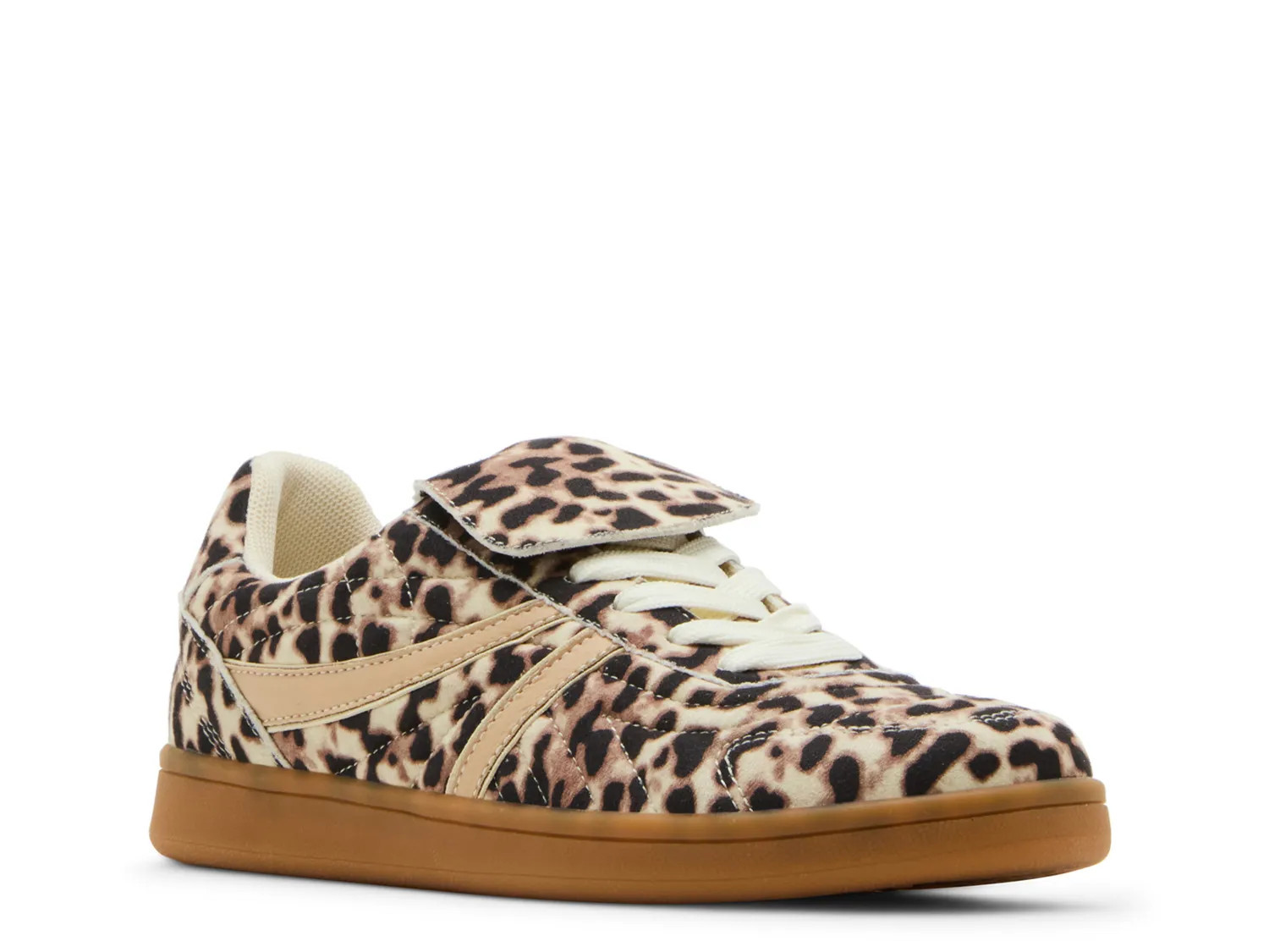 Steve Madden Madrid Sneaker | Women's | Beige/Black Leopard Print | Size 9.5 | Sneakers | DSW