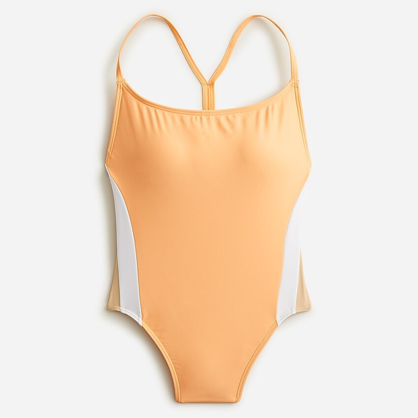 Active colorblock one-piece | J. Crew US