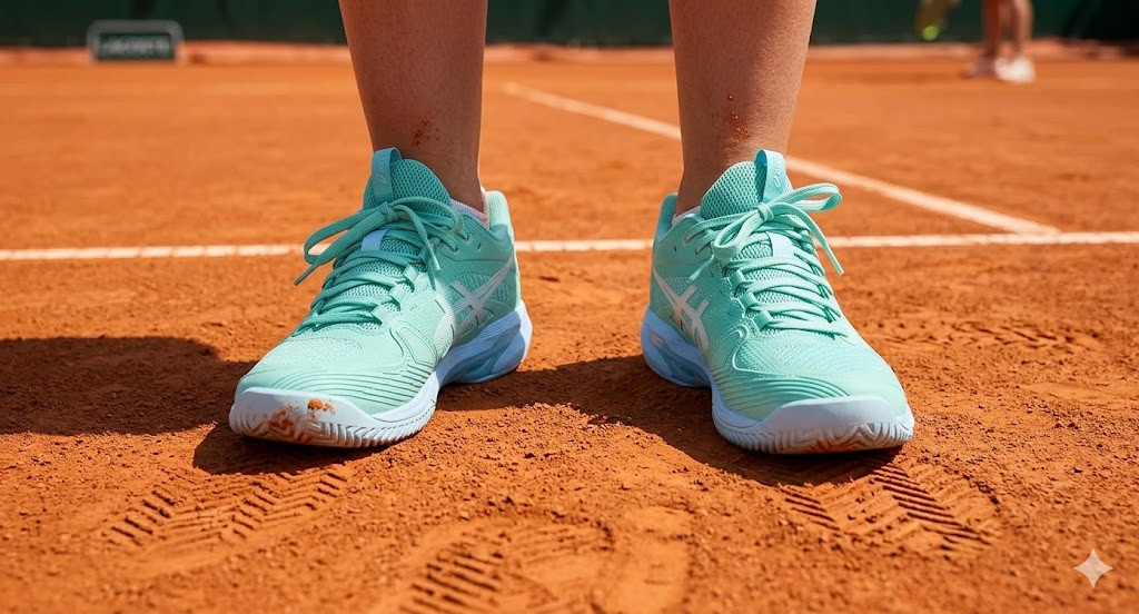Obsessed with the tennis girl aesthetic? Get court-ready with the stunning mint green and light blue ASICS Women's Solution Speed FF 4 Clay Tennis Shoes. This high-performance sneaker doesn't just deliver elite speed and stability on clay courts—it also looks incredibly chic paired with your favorite tennis skirts and athletic wear. Tap to elevate your tennis gear collection and shop this fresh colorway today! 

 #LTKdayinmylife #LTKselfcare #LTKActive