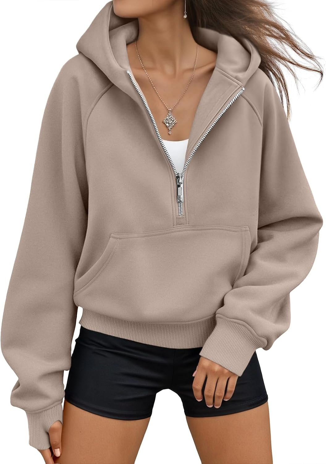AUTOMET Womens Hoodies Half Zip Up Casual Comfort Fall Clothes 2026 | Amazon (US)