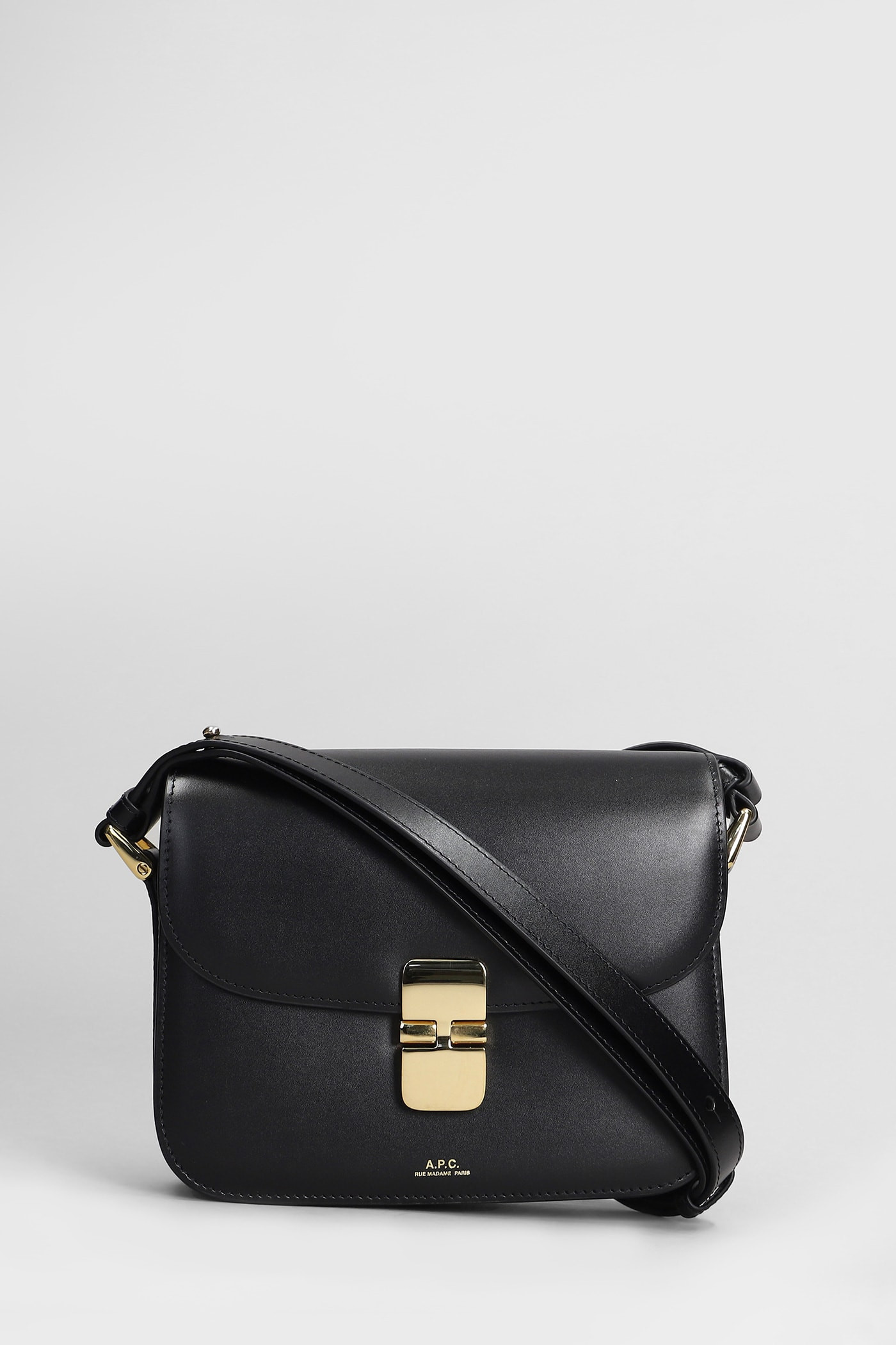 A. P.C. Grace Small Shoulder Bag In Black Leather | Italist.com US