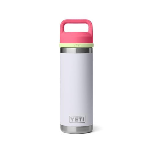 YETI Rambler 18 oz Bottle, Leakproof, Vacuum Insulated, Stainless Steel with Chug Cap, Mist/Pink/Grasshopper | Amazon (US)