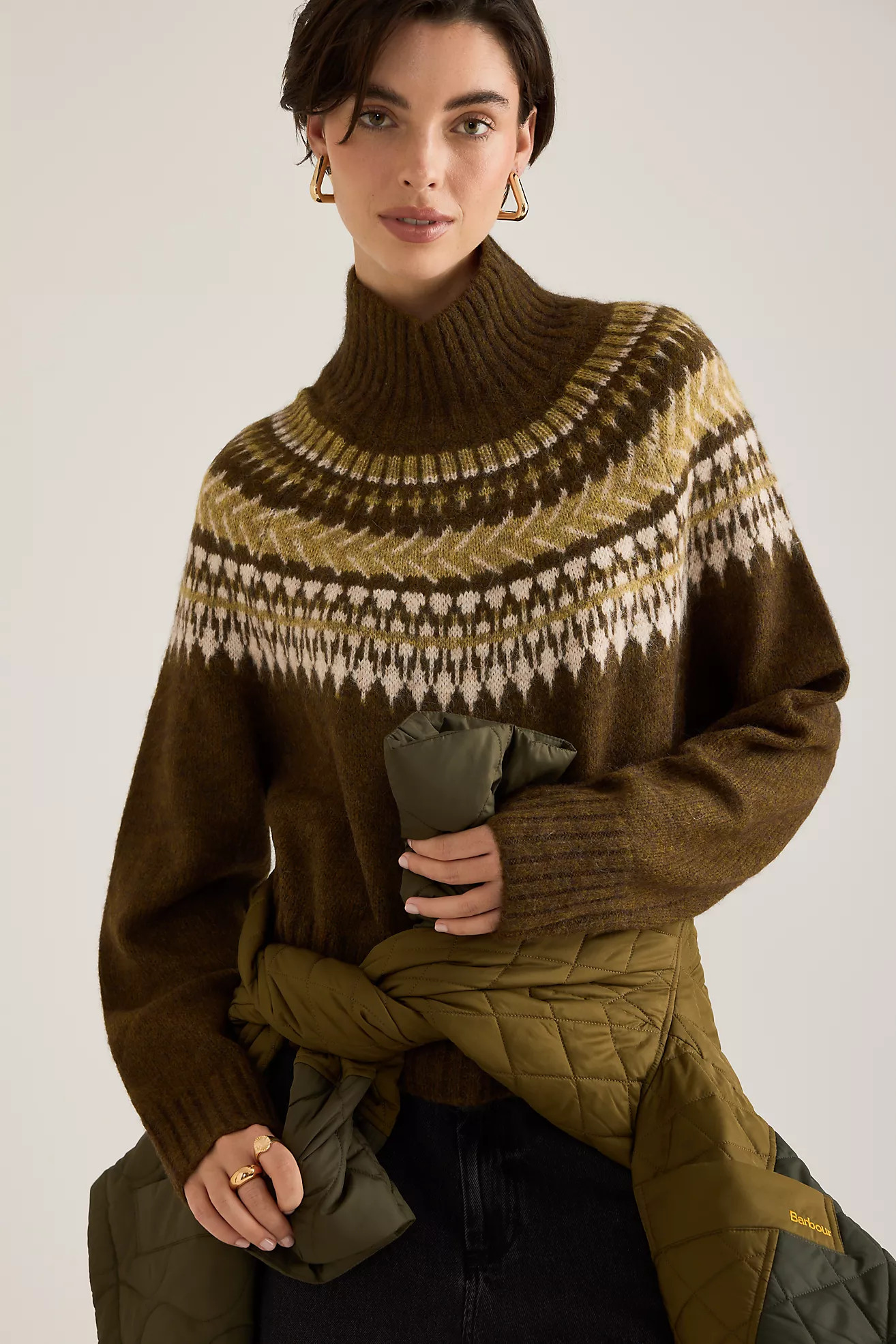 Barbour Lorrie Funnel-Neck Jumper | Anthropologie (UK)