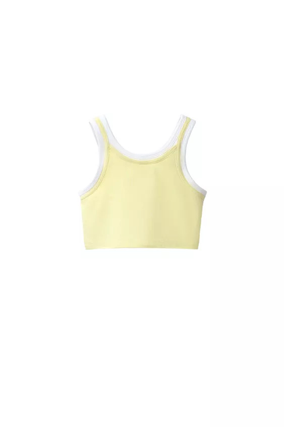 DOUBLE CONTRAST TOP | Zara US