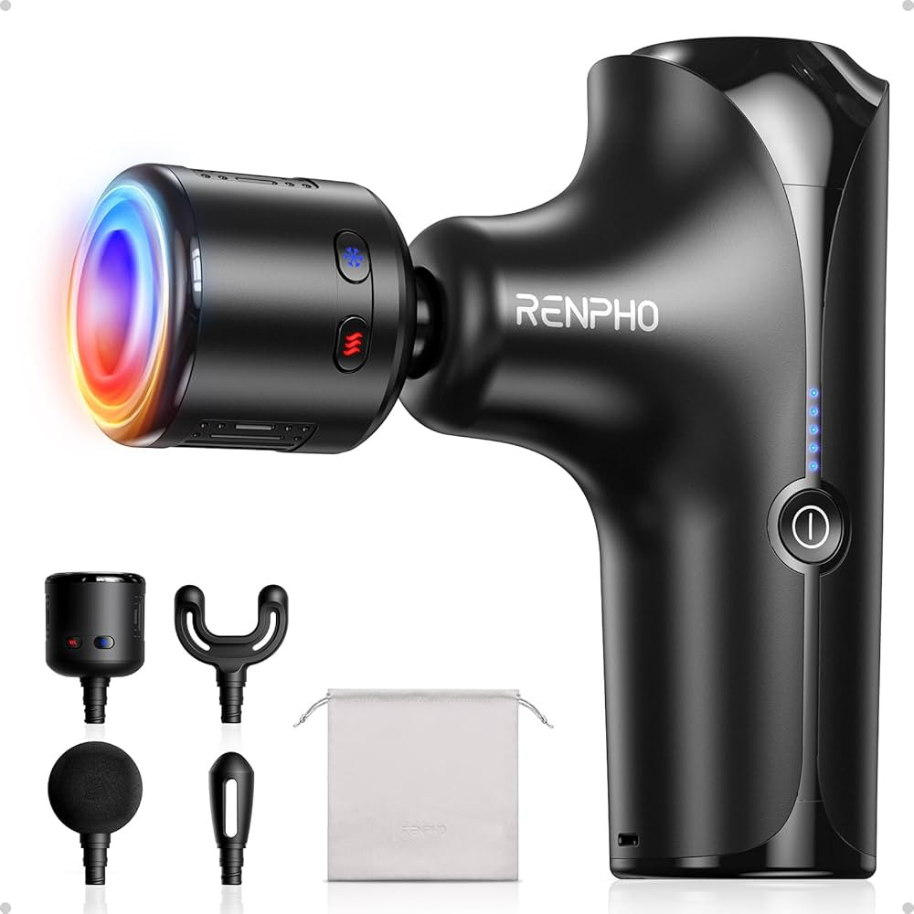 RENPHO Mini Thermacool Massage Gun with Heat and Cold, Professional Pocket-Sized Percussion Massa... | Amazon (US)