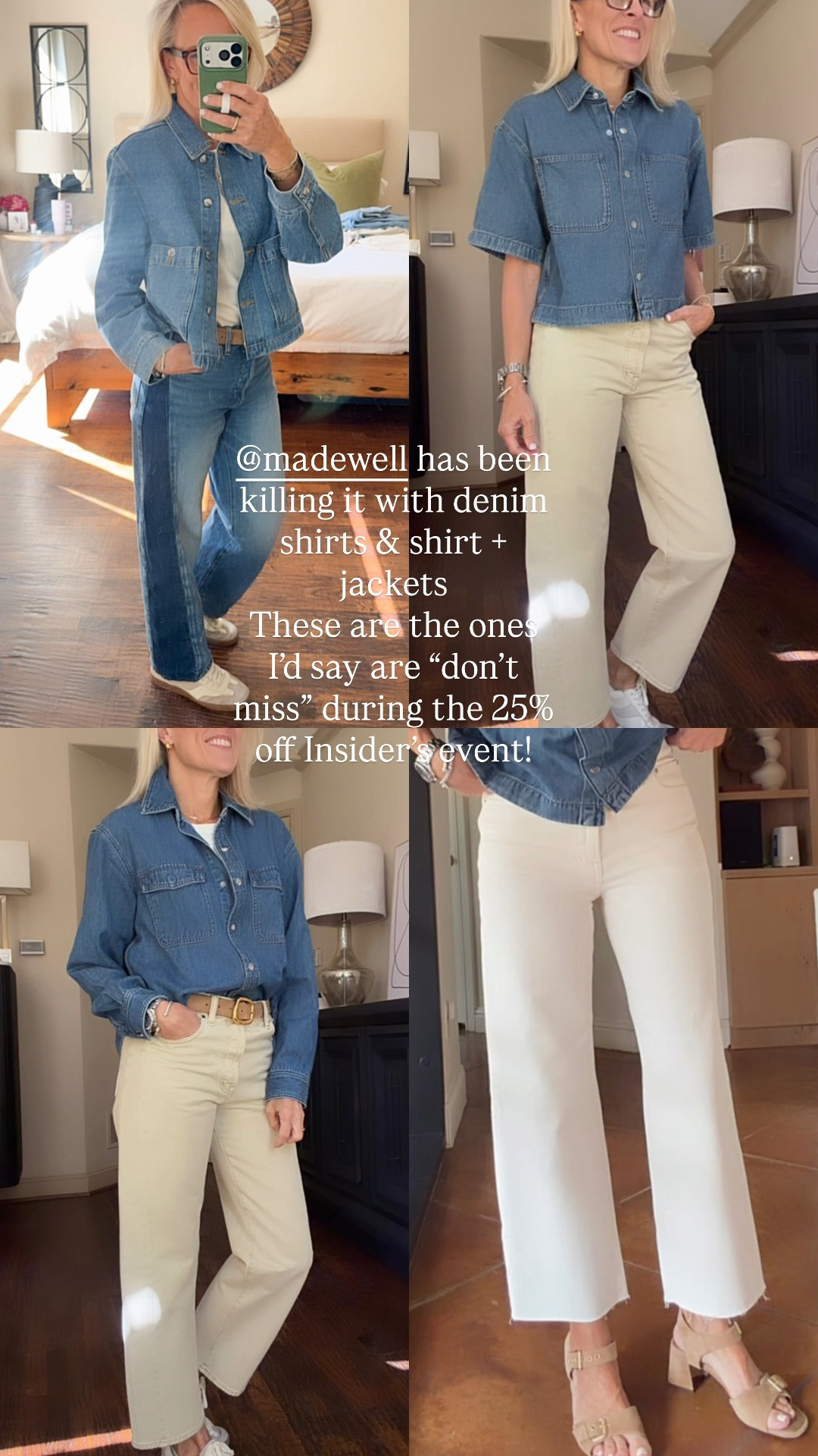 25% off during the Madewell insiders event 

Sharing some of my favorite tops and denim 

@Madewell ￼￼

#LTKSaleAlert #LTKOver40 #LTKootd