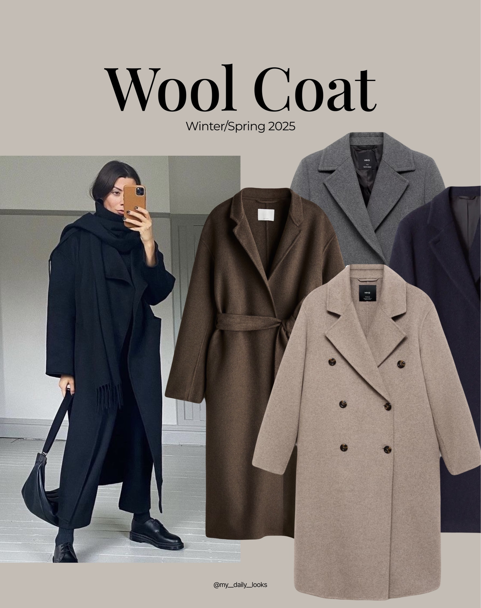 Wool coat is a versatile piece to have in your winter-spring closet & there are so many of them lately in stores. I’ve chosen the most gorgeous ones & prepared wool-coat outfit ideas (check them out in my profile) 🖤

Tags: wool coat, coat outfits, coat looks, winter style, pre-spring, spring style, winter outfit, spring outfit, winter fashion, spring fashion, easy styling, simple everyday look, chic & basic outfit, Parisian look, casual outfit, capsule wardrobe, office look, brunch style, high street.

#LTKstyletip #LTKworkwear #LTKwinter