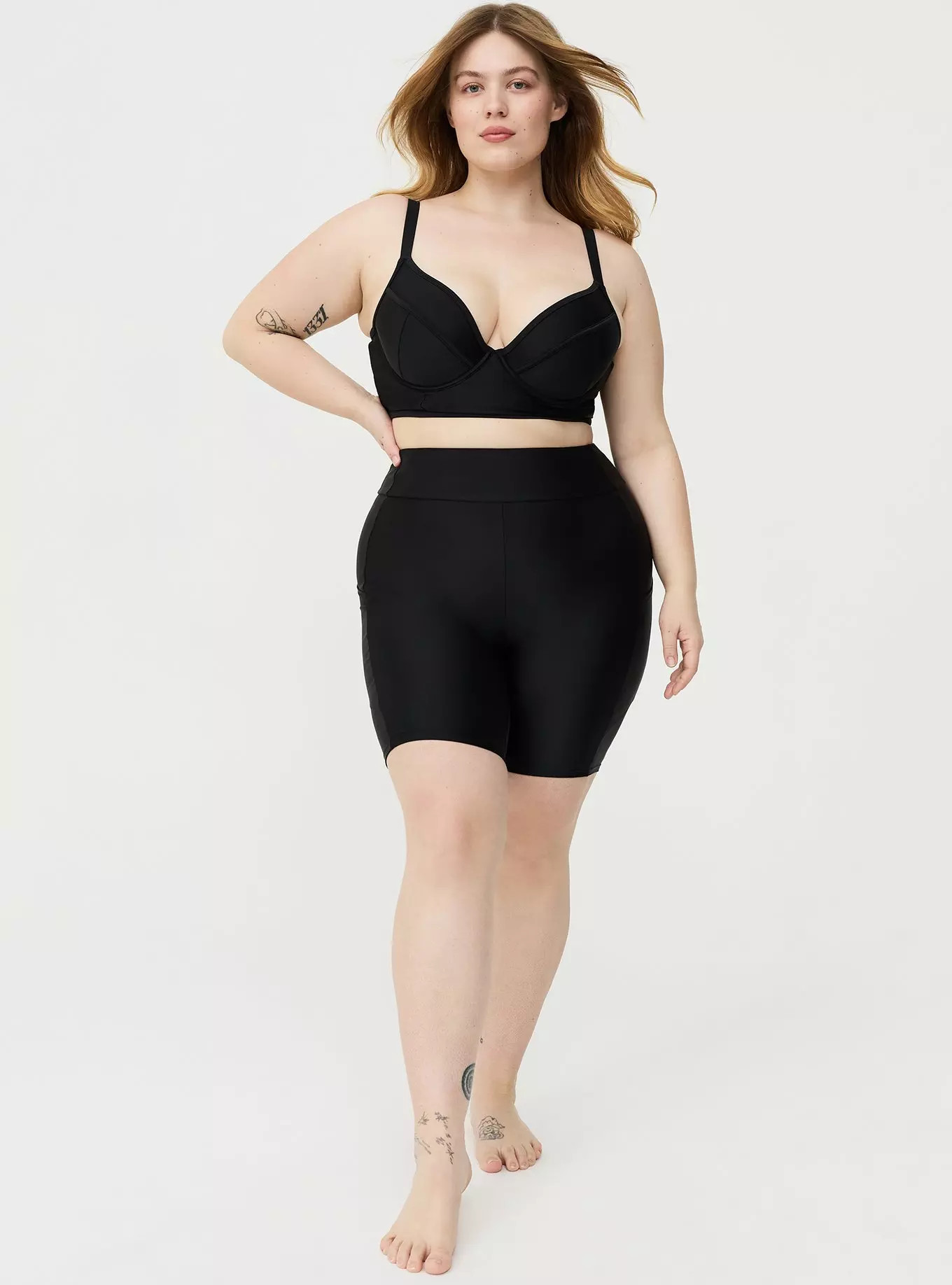 Swim Biker Short With Pockets | Torrid (US & Canada)