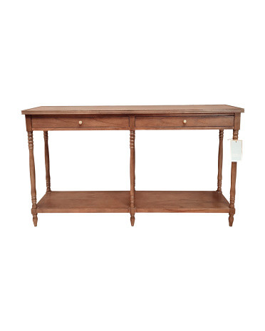 60x34.5 Spindle Leg Console Table | Wood | Marshalls