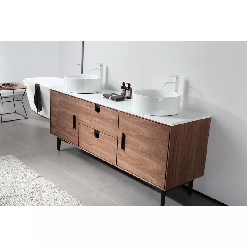 Portree 72" Double Bathroom Vanity Set | Wayfair North America