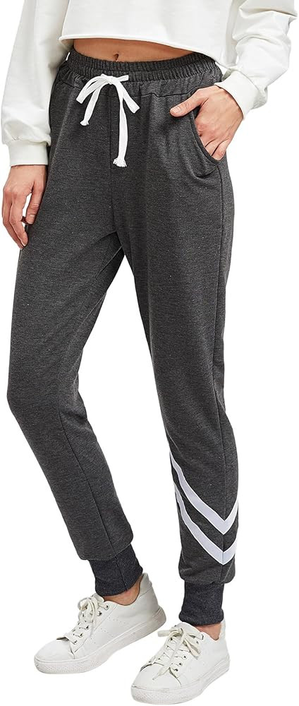 Women's Drawstring Waist Long Workout Yoga Legging Active Pant with Pocket | Amazon (US)