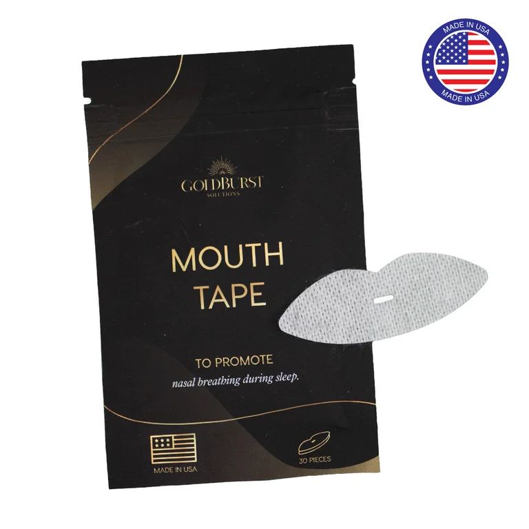 GoldBurst Solutions | Mouth Tape for Sleep| Made in USA 30 Pcs | Anti Snoring Devices | Walmart (US)