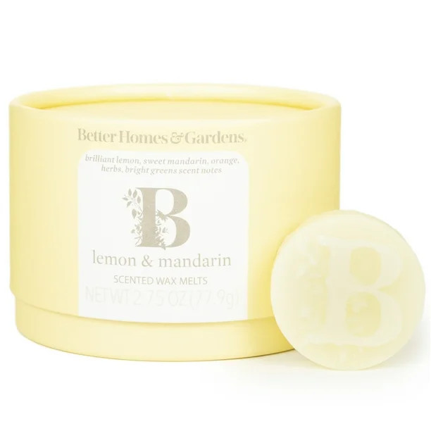 Lemon & Mandarin Essential Oil Infused Wax Melts, Better Homes & Gardens, 2.75 oz (1-Pack) | Walmart (US)