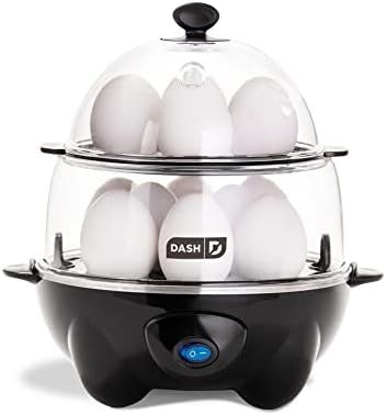 DASH Deluxe Rapid Egg Cooker for Hard Boiled, Poached, Scrambled Eggs, Omelets, Steamed Vegetable... | Amazon (US)