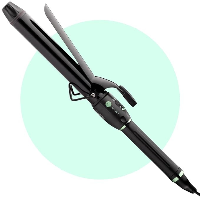 MINT Professional Extra Long Hair Curling Iron 1 1/4 inch | 2-Heater Ceramic Barrel that Stays Ho... | Amazon (US)