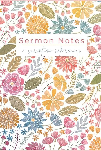 Floral Sermon Notes Journal | Amazon (US)